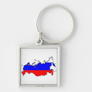 Karte Russlands Schlüsselanhänger