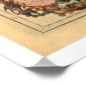 Karte Russlands und Sibiriens 1706 Poster (Ecke)