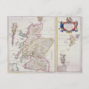 Karte Schottlands, c.1700