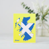Karte Schottlands Postkarte (Stehend Vorderseite)