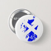 Karte Schottlands Saltire Button (Vorne & Hinten)