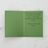 Karte —Schreiben von Anführungszeichen (Innenseite)