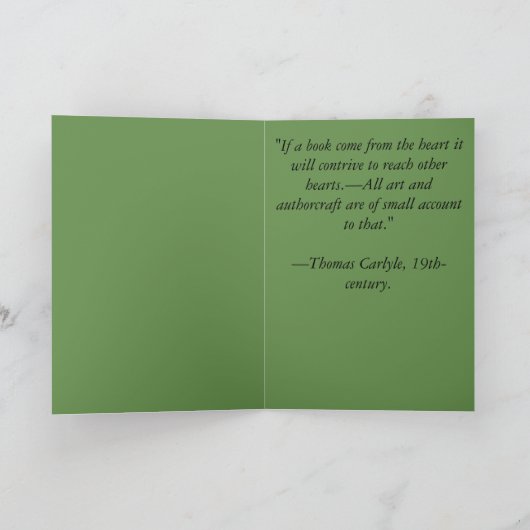 Karte —Schreiben von Anführungszeichen (Innenseite)