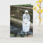 Karte —Schreiben von Anführungszeichen (Gelbe Blume)