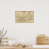 Karte Schuyler, Mason, braun Poster (Küche)