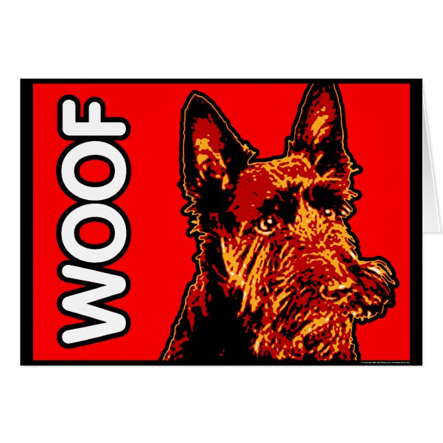 Karte Scottish-Terriers (Scottie) (Vorderseite (Horizontal))