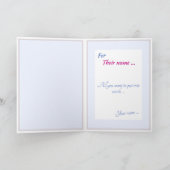 Karte "Seien Sie sich selbst" (+ Ihre Nachricht dr (Innenseite)