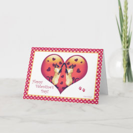 Karte siamesische Katzeniedliche Valentines Tages