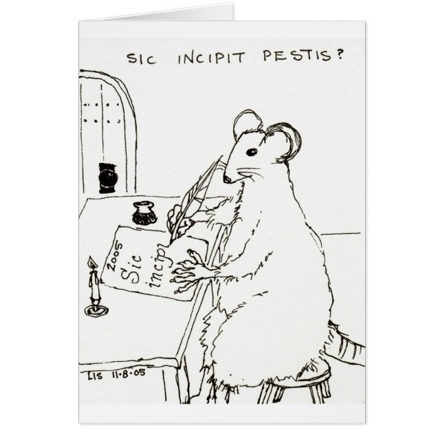 Karte Sic Incipit Pestis (Vorne)