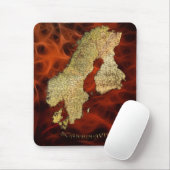 Karte Skandinaviens Kartographie Mousepad (Mit Mouse)