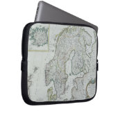 Karte Skandinaviens Laptopschutzhülle (Vorne Rechts)