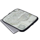 Karte Skandinaviens Laptopschutzhülle (Vorne Knopf)