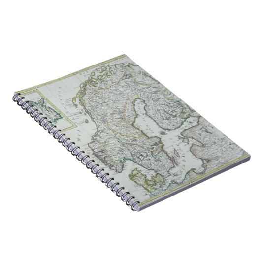 Karte Skandinaviens Notizblock (Rechte Seite)