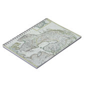 Karte Skandinaviens Notizblock (Linke Seite)