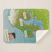 Karte Skandinaviens Sherpadecke (Vorderseite (Horizontal))