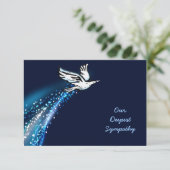 Karte "Soaring Dove Sympathy Card #4" (Stehend Vorderseite)