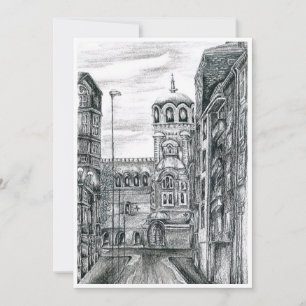 Karte, Sofia Hauptstadt von Bulgarien Dankeskarte