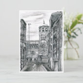 Karte, Sofia Hauptstadt von Bulgarien Dankeskarte (Stehend Vorderseite)