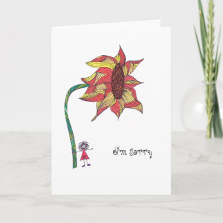 Karte - Sonnenblume tut mir leid