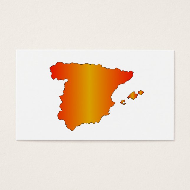 Karte Spanien (Vorderseite)