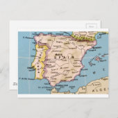 Karte Spanien Vintages Design (Vorne/Hinten)