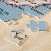 Karte Spanien Vintages Design Puzzle (Seite)