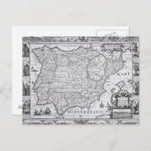 Karte Spaniens (Vorne/Hinten)