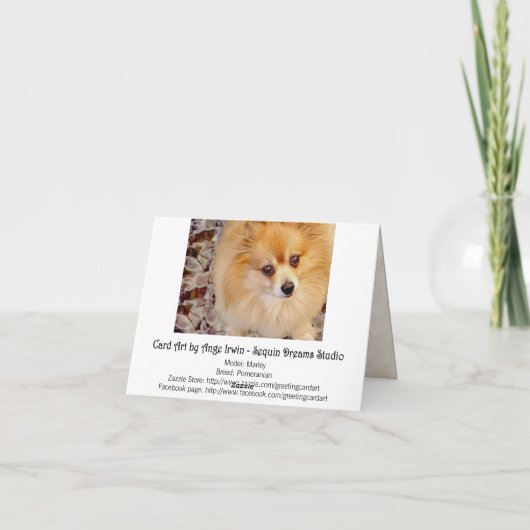 Karte | Spitz Geburtstagskarte (Rückseite)