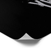 Karte Splash benutzerdefiniertes Poster (Ecke)