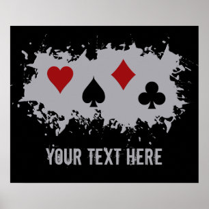 Karte Splash benutzerdefiniertes Poster