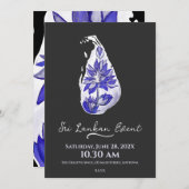 Karte Sri Lankas im Graffiti-Stil (Vorne/Hinten)