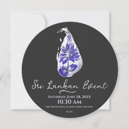 Karte Sri Lankas im Graffiti-Stil