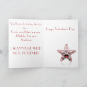 Karte Starfish-Liebensie Valentines Tages (Innenseite)