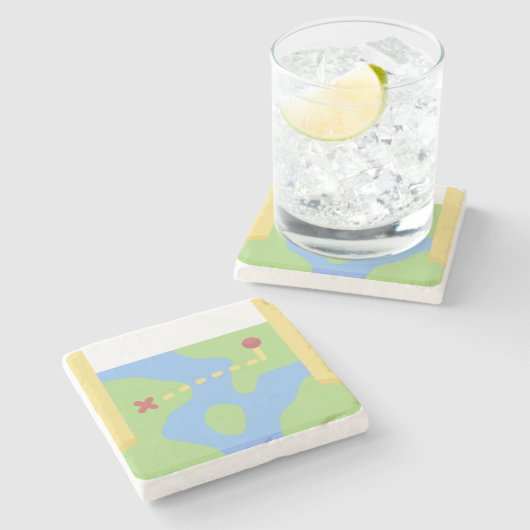 Karte Steinuntersetzer (Seitenansicht)