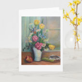 Karte - Stillleben der Tabletten (Gelbe Blume)