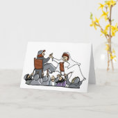 Karte: Stuhl-Tanz Karte (Gelbe Blume)