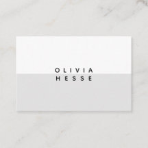 Karte sucht Minimal auf Schar White Business Card