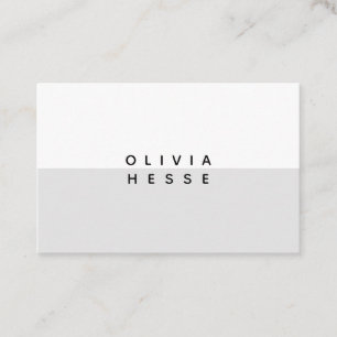 Karte sucht Minimal auf Schar White Business Card
