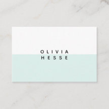 Karte sucht Minimal Blue White Business Card auf