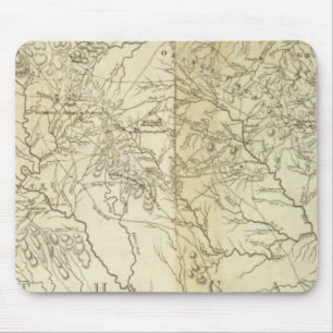 Karte Süd- und Nordkarolina Mousepad