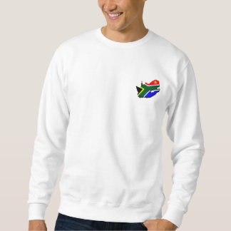 Karte südafrikanischer Flagge Südafrikas Sweatshirt