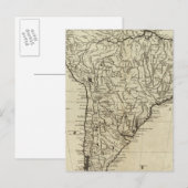 Karte Südamerikas (Vorne/Hinten)