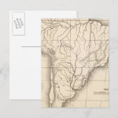 Karte Südamerikas (Vorne/Hinten)