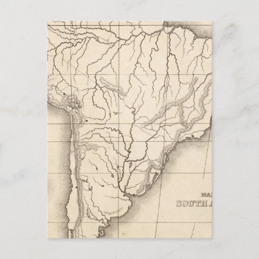 Karte Südamerikas (Vorderseite)