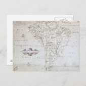 Karte Südamerikas (Vorne/Hinten)