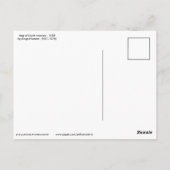 Karte Südamerikas 1558 Postkarte (Rückseite)
