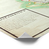 Karte Südamerikas, 1777 Poster (Ecke)