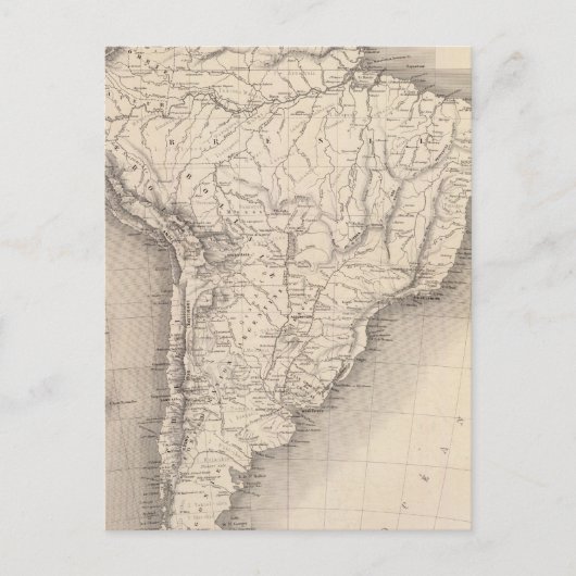 Karte Südamerikas 4 (Vorderseite)