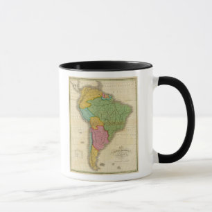 Karte Südamerikas 4 Tasse