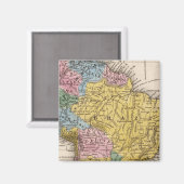 Karte Südamerikas 5 Magnet (Vorderseite/Rückseite)